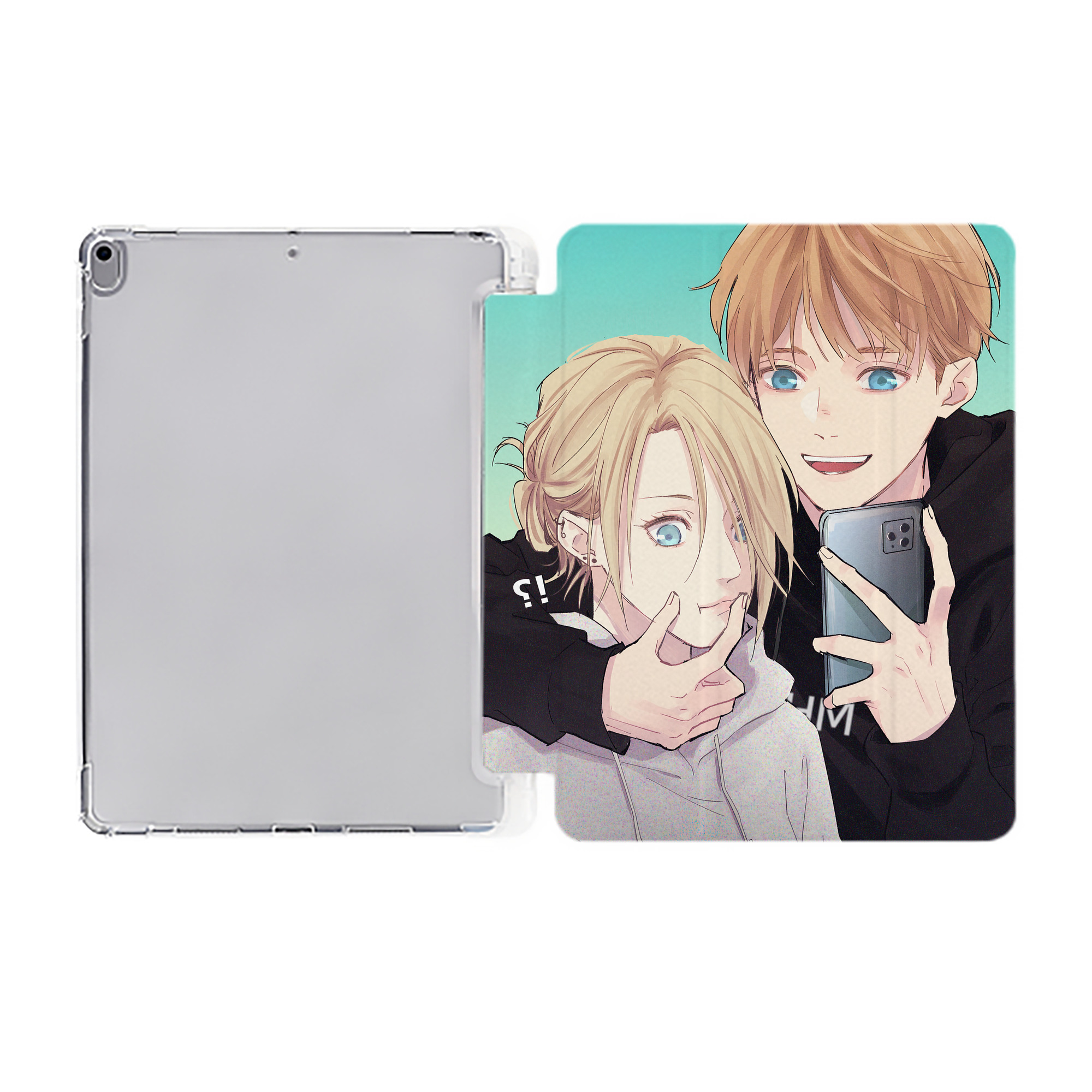 （画像用） 進撃の巨人 Attack on Titan IPad ケース ペン収納付き 三つ折りスタンド PUレザー×シリコン 対応機種9.5/10.5/10.9インチ